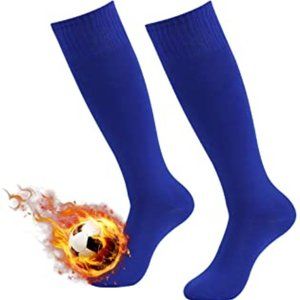 2 Pairs Blue Soccer Socks